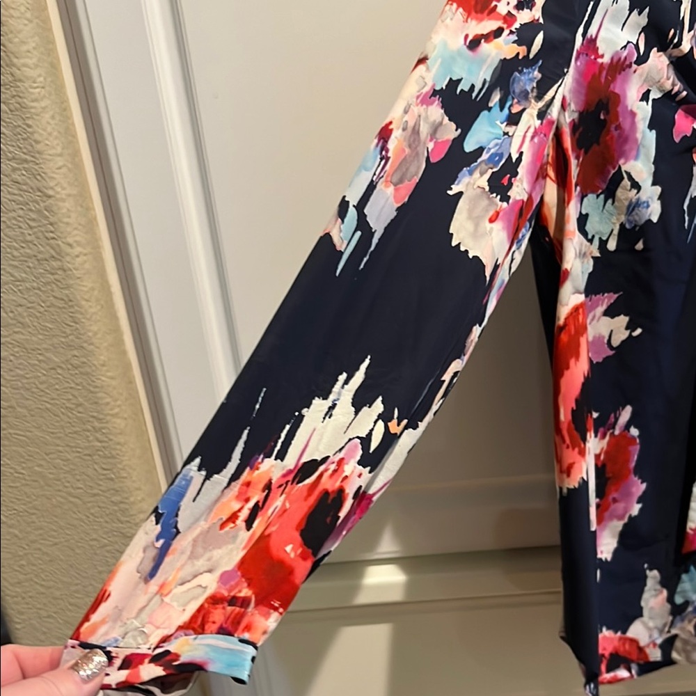 Kate Soade Floral blouse with necktie - Picture 6 of 9